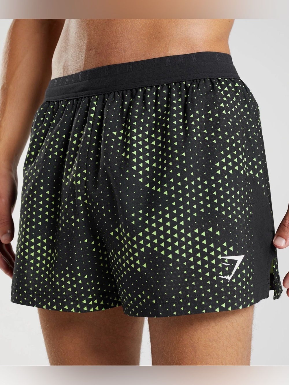 Gymshark Sport Run 3" Short - Fluo Lime Print